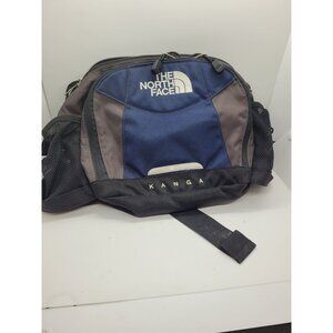 The North Face Kanga Fanny Pack Lumbar Backpack Blue Nylon Heritage L Cabincore
